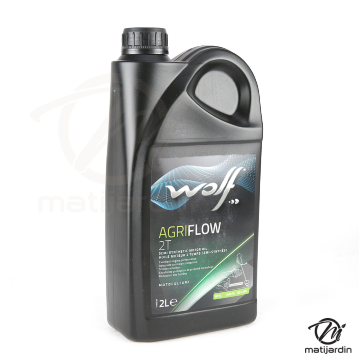 Huile moteur 2 temps Agriflow Wolf 2 litres