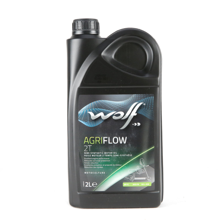 Huile moteur 2 temps Agriflow Wolf 2 litres