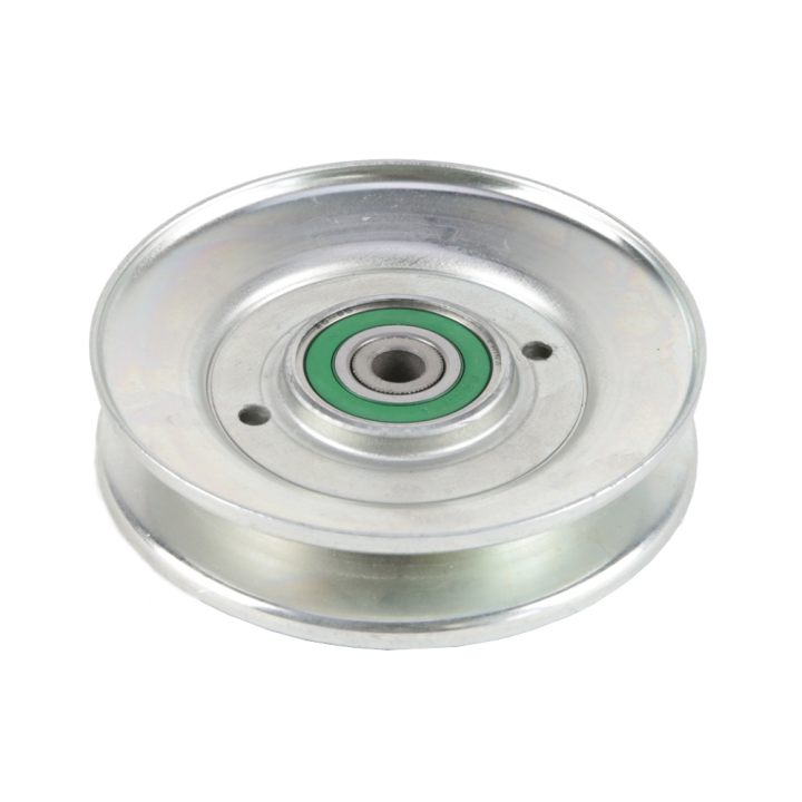 Poulie gorge en V acier. Ø 114 mm. N°189993. Larg 30 mm