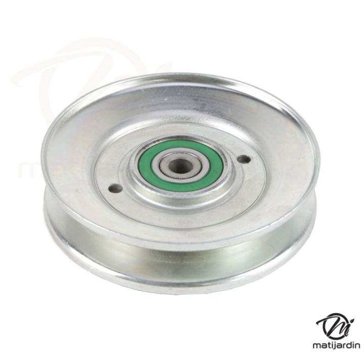 Poulie gorge en V acier. Ø 114 mm. N°189993. Larg 30 mm