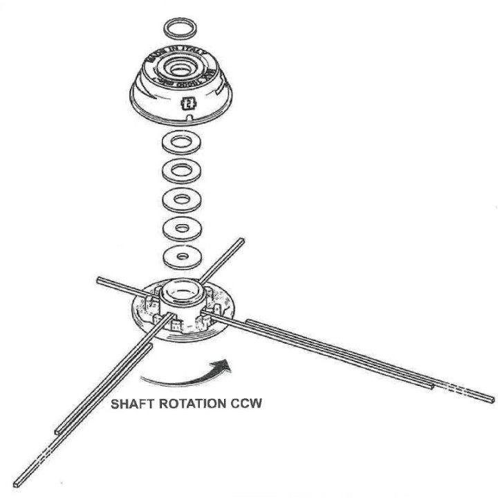 Tête débroussailleuse araignée 8 brins universelle Tecomec