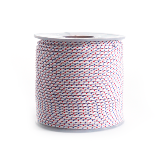 Corde de lanceur nylon. Ø 6 mm x 100 m. Cordon 16 fuseaux