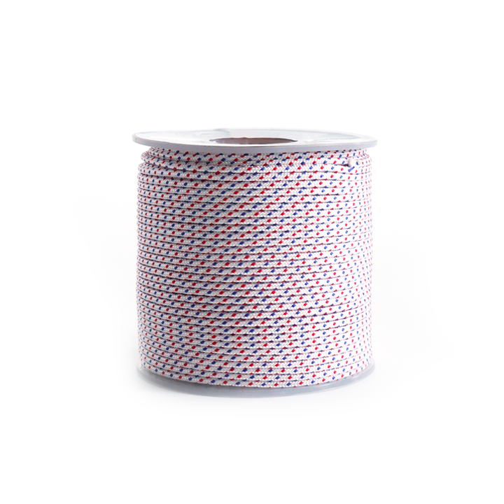 Corde de lanceur nylon. Ø 6 mm x 100 m. Cordon 16 fuseaux