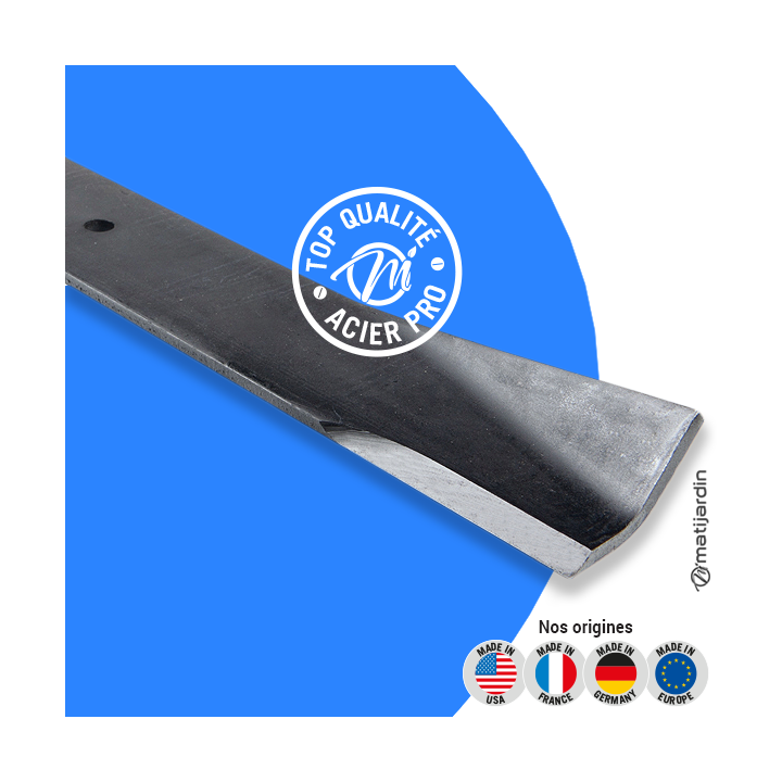 Lame tondeuse pour Husqvarna GT180. N° 5321217-98. Coupe 44,1 cm