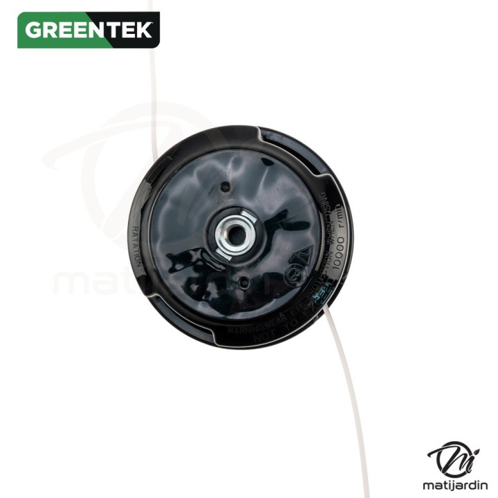 Tête débroussailleuse 106 mm Greentek avec aluminium M10x1.25