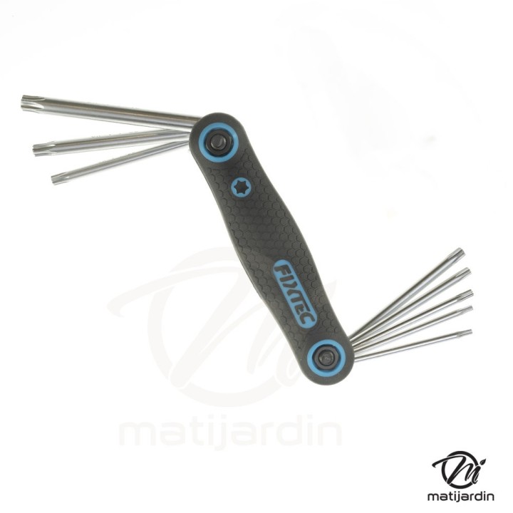 Ensemble de clés Torx pliantes T9 à T40 - 8 pièces