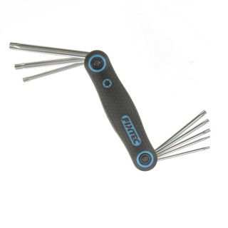 Ensemble de clés Torx pliantes T9 à T40 - 8 pièces