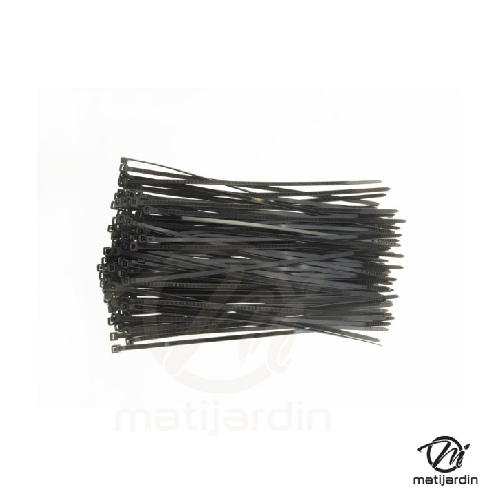 Lot de 100 attache-câble noire 3,6 x 200 mm