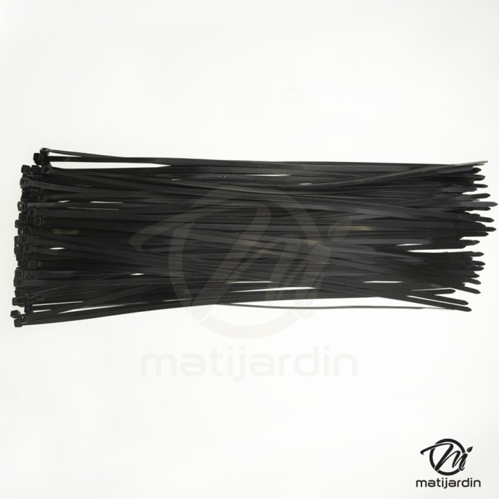 Lot de 100 attache-câble noire 4,6 x 400 mm