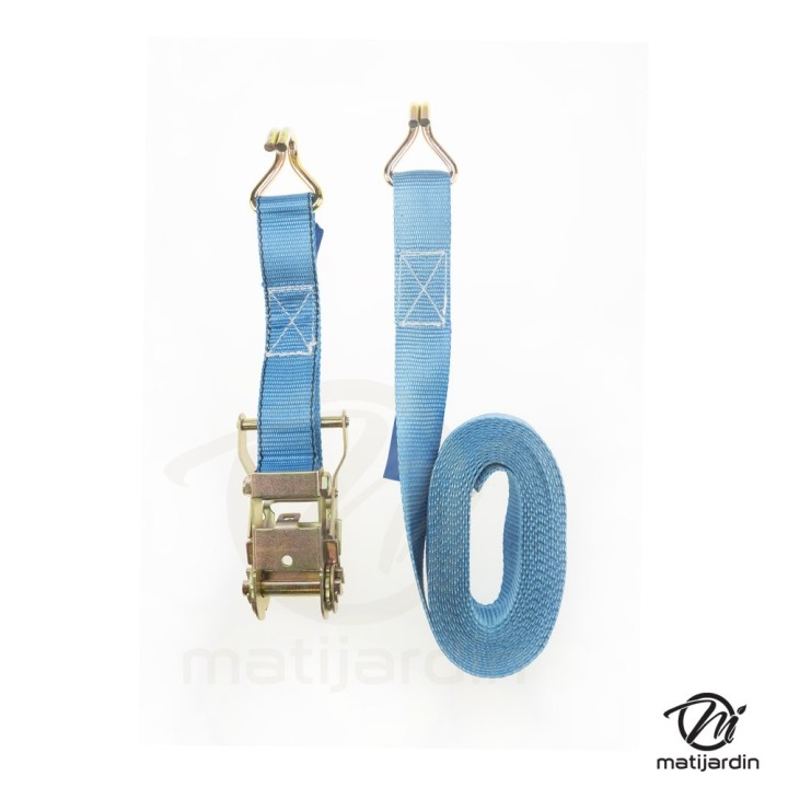 Sangle rétractable d'arrimage 6 m x 38 mm