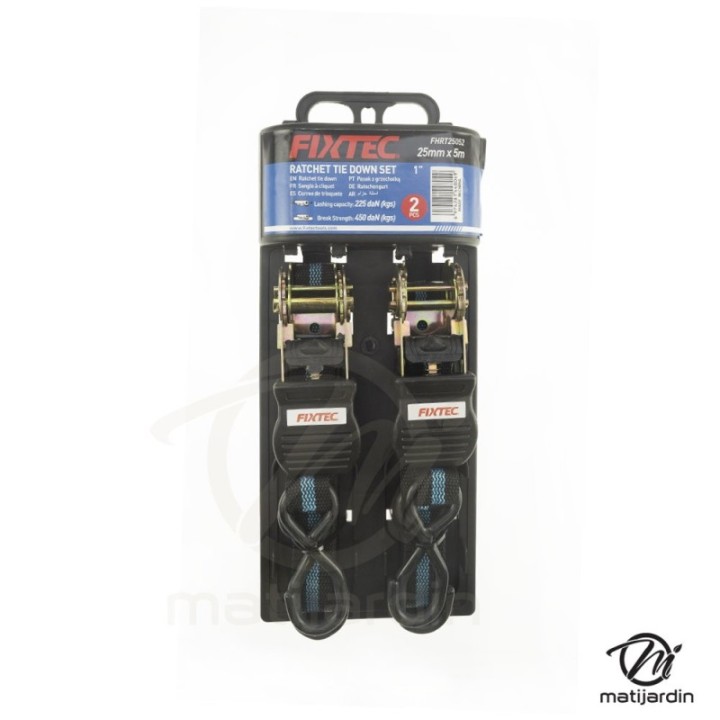 Kit à cliquet pour arrimage 1" x 5 m - 2 pièces