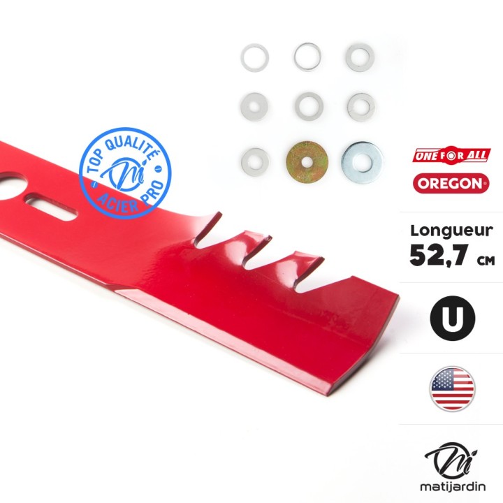 Lame tondeuse universelle Oregon Gator Mulcher™. Coupe 52,7 cm