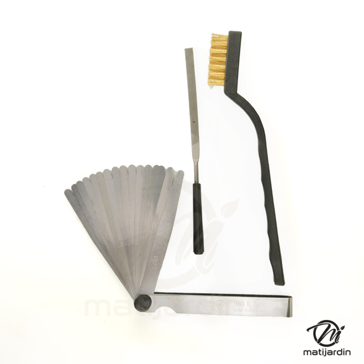 Lime, Jauges d’Épaisseur et Brosse Métallique