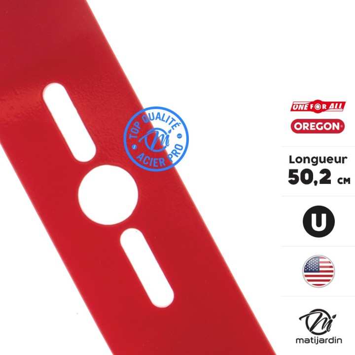Lame tondeuse universelle Oregon galbée Gator Mulcher™. Coupe 50,2 cm