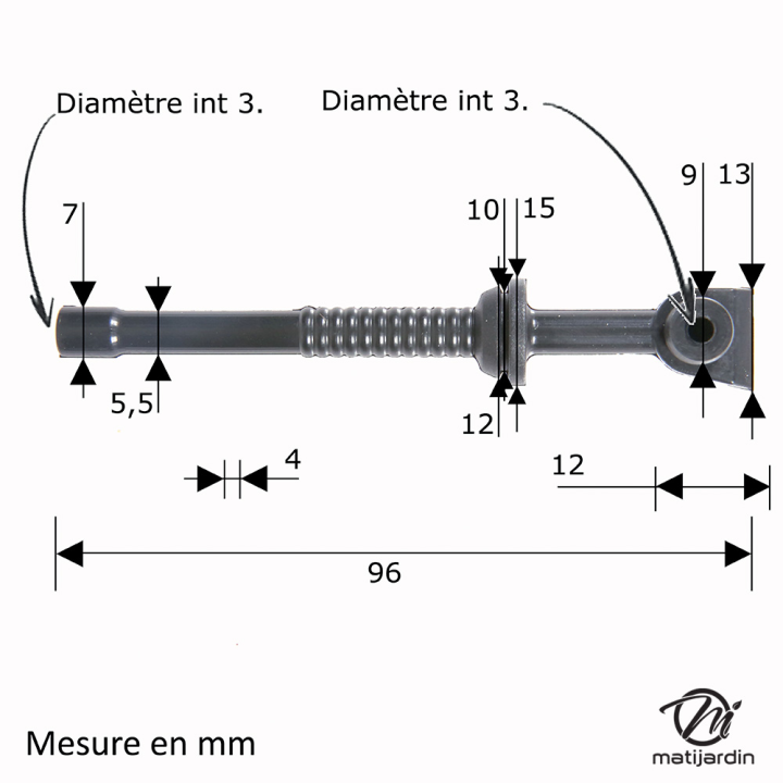 Durite d'huile pour tronçonneuse Stihl 017 018 MS170 MS180