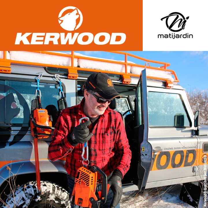 Chaîne Kerwood pour tronçonneuse .325" 1,5 mm. Rouleau 100 pieds. Gouge demi carrée