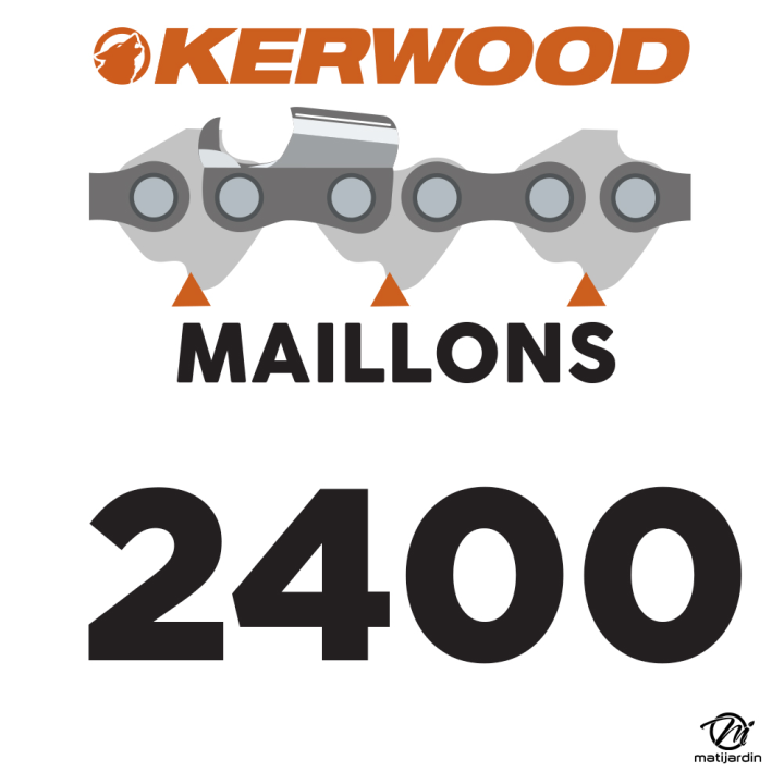 Chaîne Kerwood pour tronçonneuse 1/4" 1,1 mm. Rouleau 100 pieds.