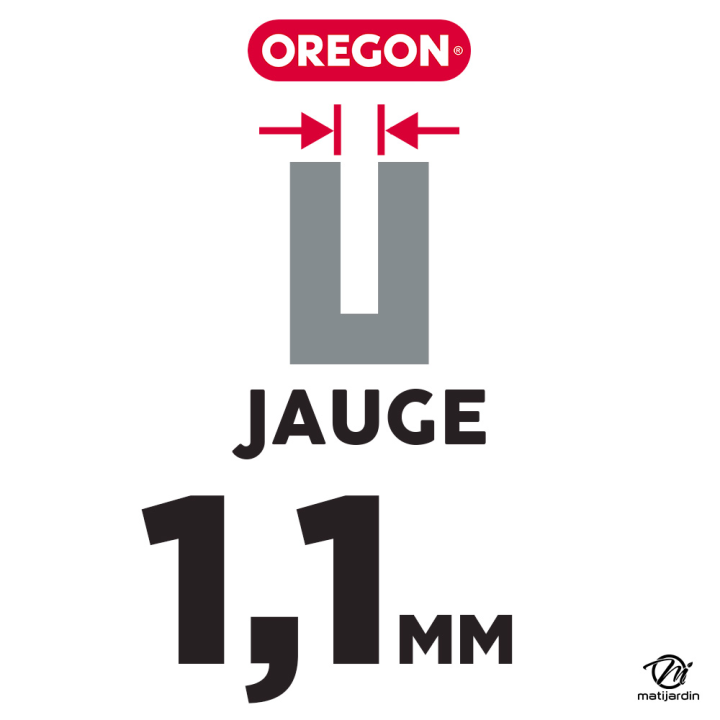 Guide tronçonneuse Oregon 25 cm. 3/8"LP 1,3 mm 40 maillons 100SDEA041 DB Guard