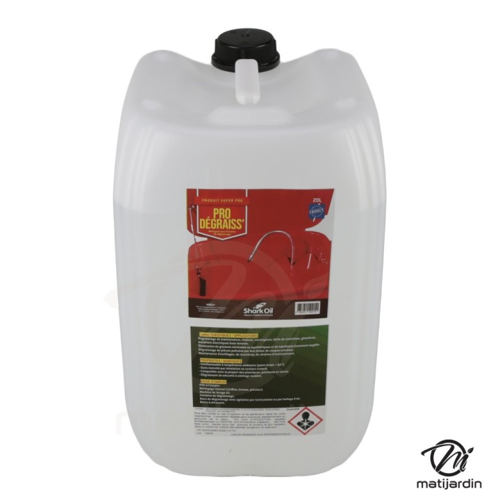 Nettoyant pour fontaine de dégraissage Pro Degraiss - Shark Oil - 20 litres