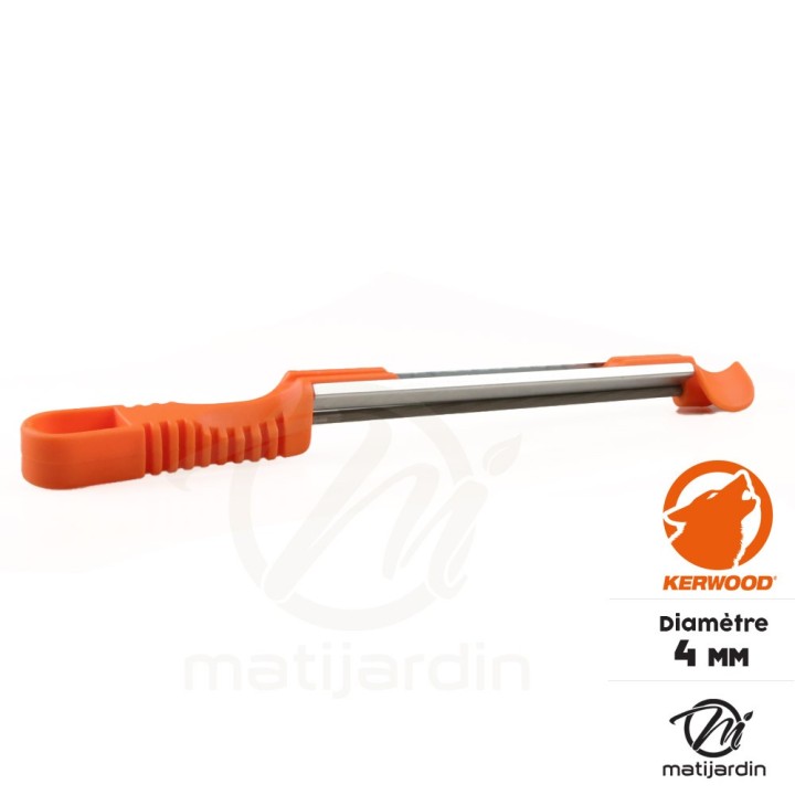 Porte-lime affûteur avec lime ronde 4,0 mm - Kerwood