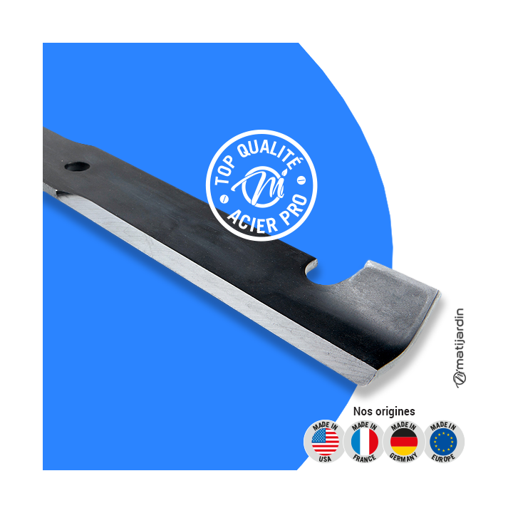 Lame tondeuse pour Bobcat 61". N° 42180B. Coupe 53 cm