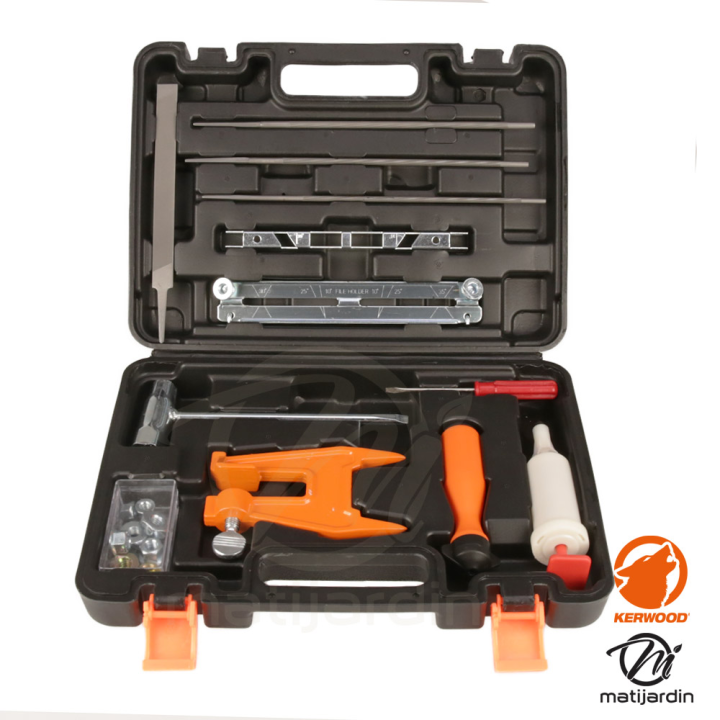 Mallette d'affûtage Forestière Kerwood – L'essentiel pour entretenir votre tronçonneuse