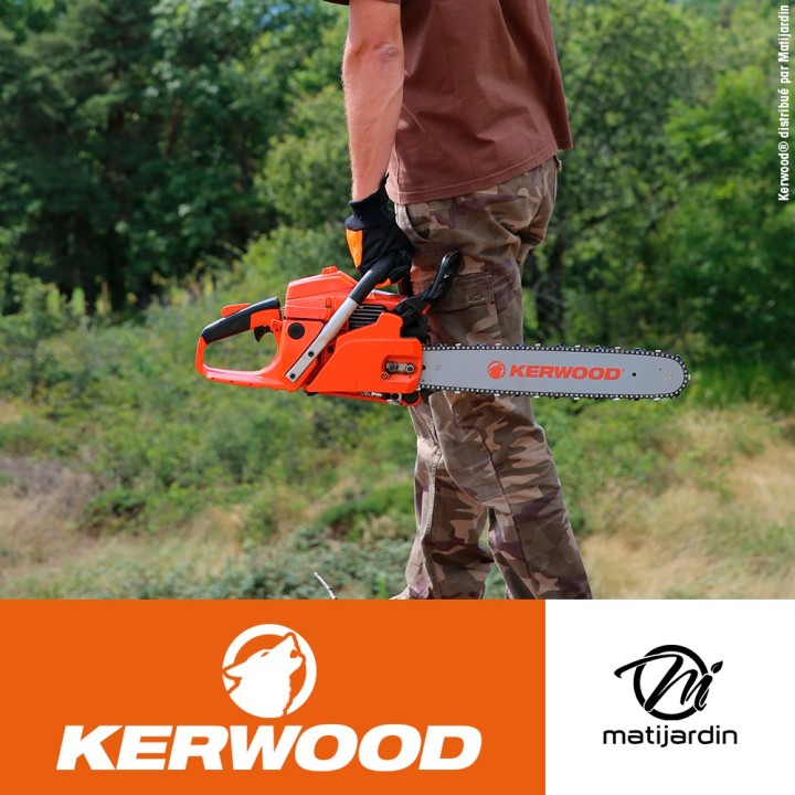 Chaîne Kerwood pour tronçonneuse 0,325" 1,3 mm 72 maillons. Gouge profil carré