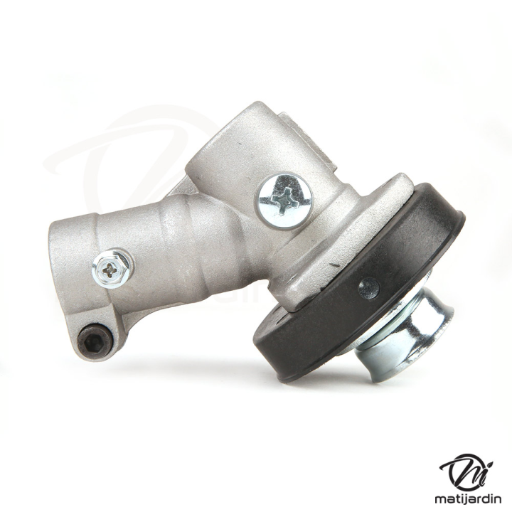 Renvoi d'angle pour débroussailleuse. Tube Ø 26 mm. Carré 6 mm