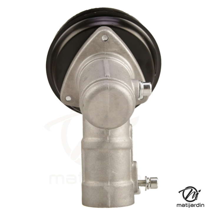 Renvoi d'angle pour débroussailleuse. Tube Ø 28 mm. 9 cannelures
