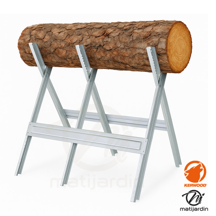 Chevalet pliable à bûches pour tronçonneuse. Eco Oregon