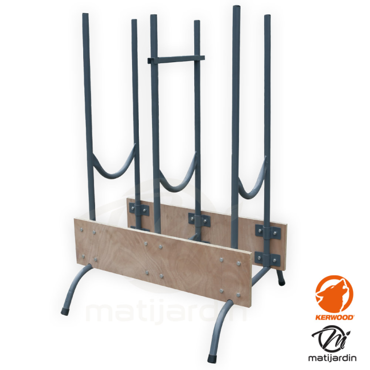 Chevalet à bûches en bois et acier – Capacité 150 kg – KERWOOD