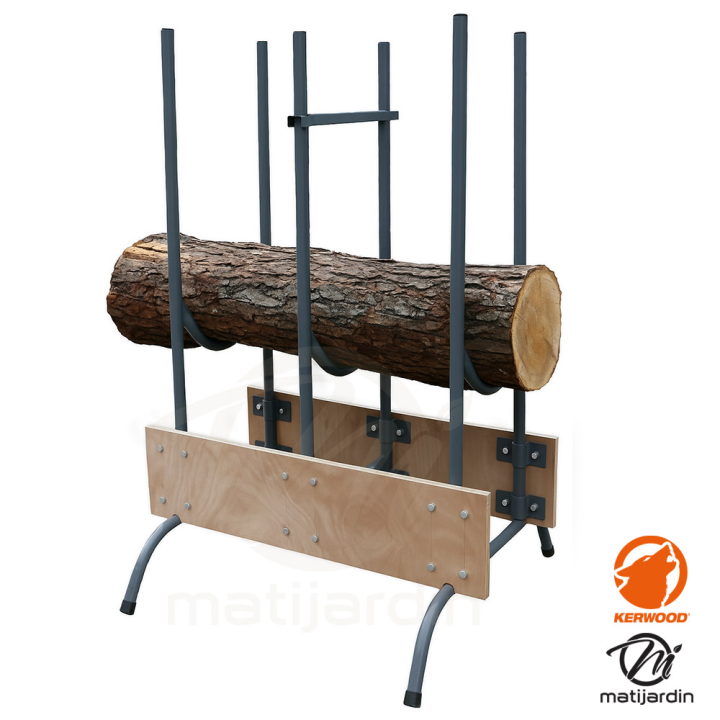 Chevalet à bûches en bois et acier – Capacité 150 kg – KERWOOD