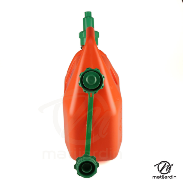 Bidon double de 2 et 5 litres avec bec verseur auto-stop