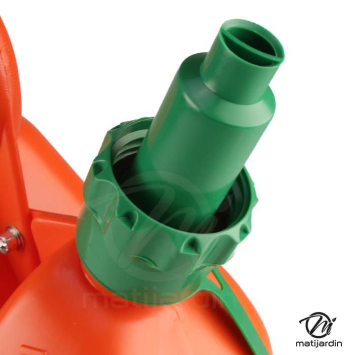 Bidon double de 2 et 5 litres avec bec verseur auto-stop
