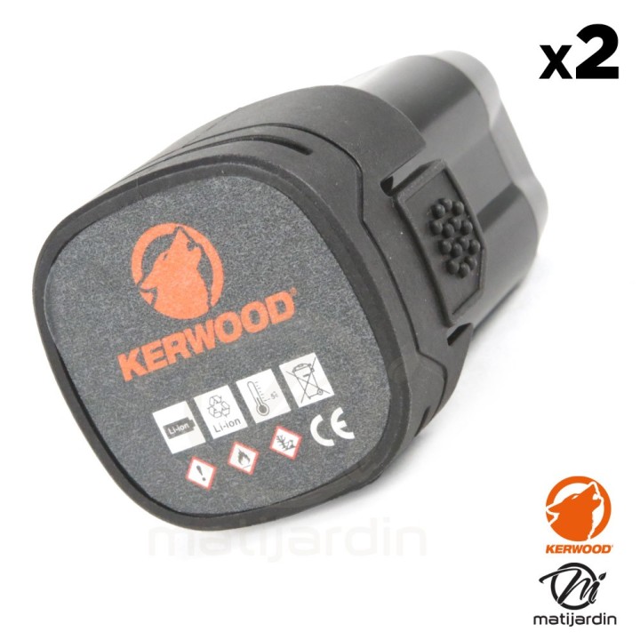 Pack outils sans fil KERWOOD avec mallette en tissus : Mini Tronçonneuse + Sécateur Électrique