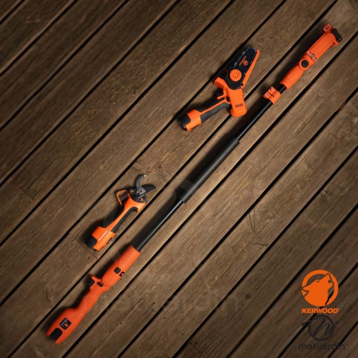 Perche télescopique compatible sécateur électrique et mini tronçonneuse – KERWOOD