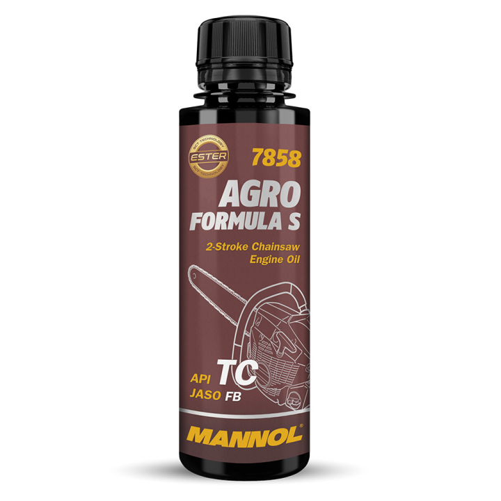 Huile 2‑temps pour tronçonneuse MANNOL Agro Formula S 7858 – 120 ml