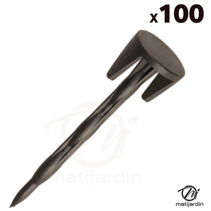 100 Piquets de fixation pour câble robot tondeuse