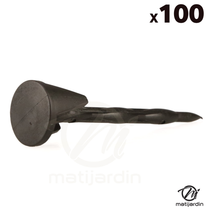 100 Piquets de fixation pour câble robot tondeuse