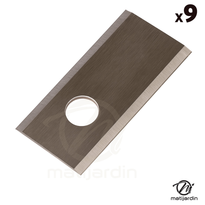 Lot de 9 lames 36 mm pour robots tondeuses Worx Landroid S300, M500, M7000