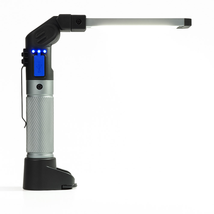 Lampe de travail pliable avec COB & SMD - Éclairage puissant et polyvalent