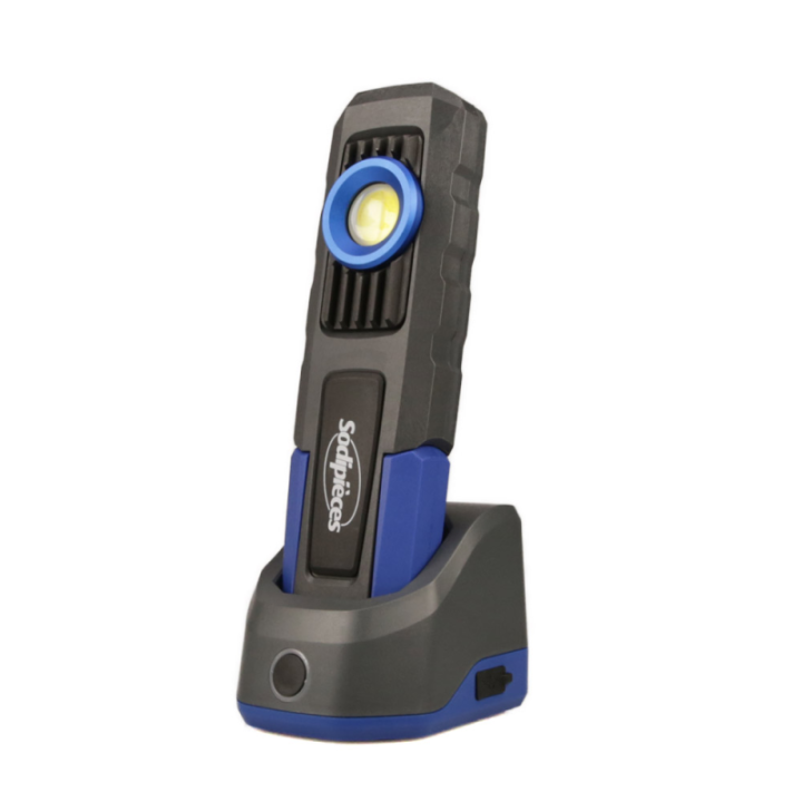 Lampe de travail rechargeable aimantée avec crochet pivotant