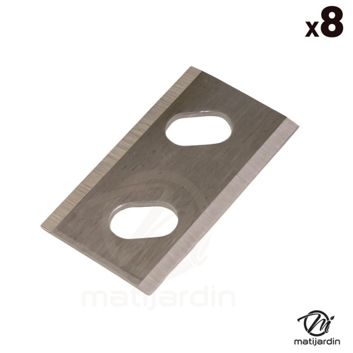 Lot de de 8 lames 32 x 18,8 x 0,9 mm pour robots tondeuses