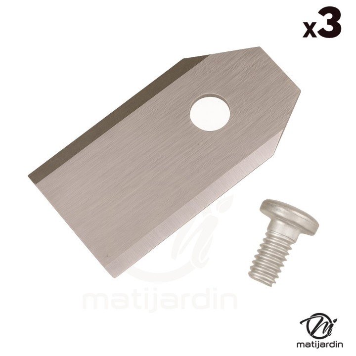 Jeu de 3 lames à double tranchant pour robot tondeuse Husqvarna Automower 220AC