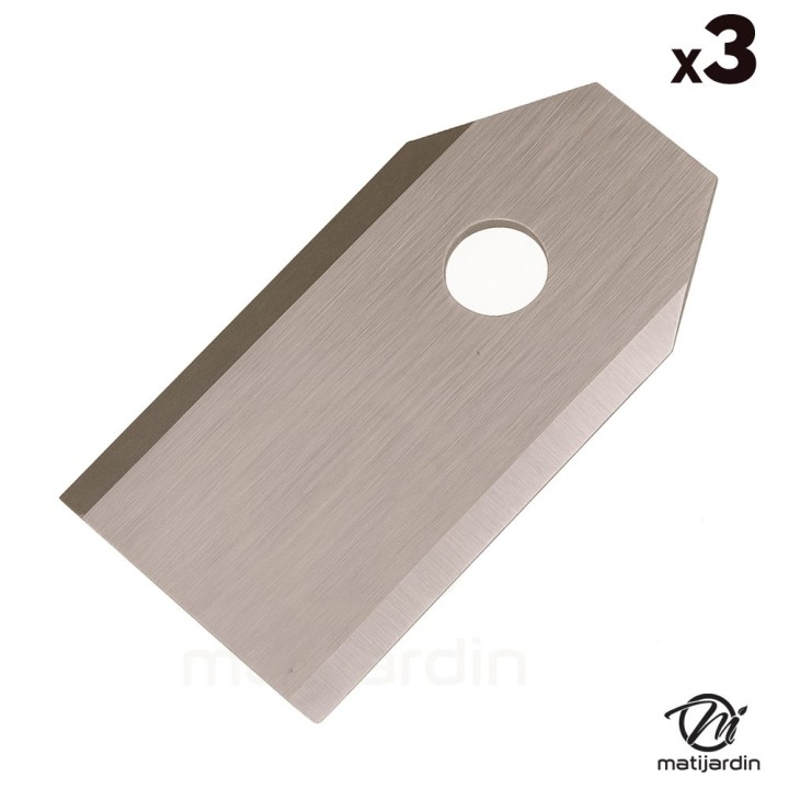 Jeu de 3 lames à double tranchant pour robot tondeuse Husqvarna Automower 220AC