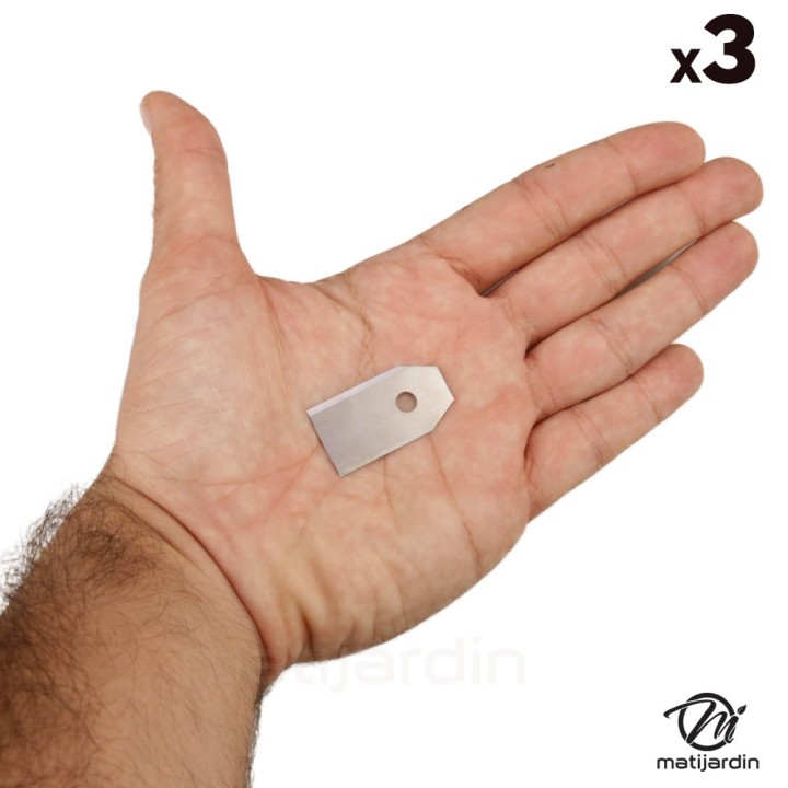 Jeu de 3 lames à double tranchant pour robot tondeuse Husqvarna Automower 220AC