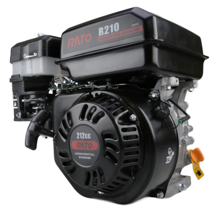 Moteur RATO R210 – 212 cc – 4 temps – arbre horizontal Ø23 mm – filtre à air à bain d’huile