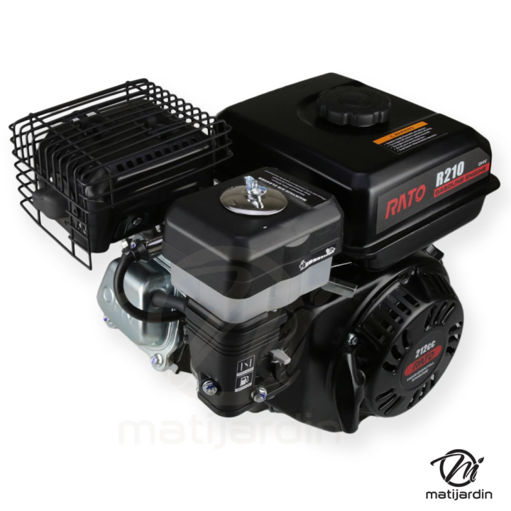 Moteur RATO R210 – 212 cc – 4 temps – arbre horizontal Ø23 mm – filtre à air à bain d’huile