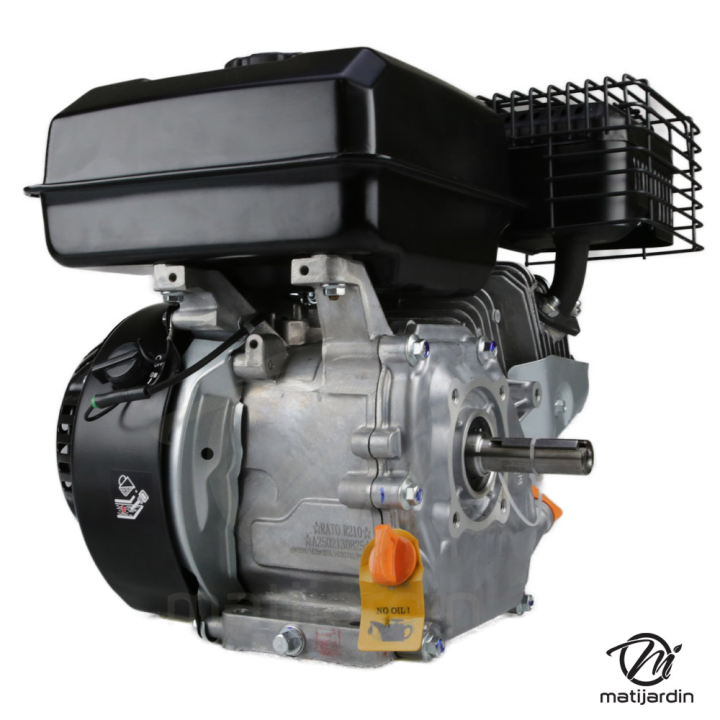 Moteur RATO R210 – 212 cc – 4 temps – arbre horizontal Ø23 mm – filtre à air à bain d’huile