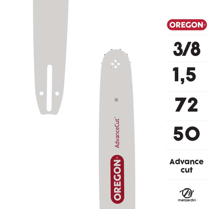 Pack Oregon : guide 208SFHD009  + 2 chaînes 73DPX072E  pour tronçonneuse